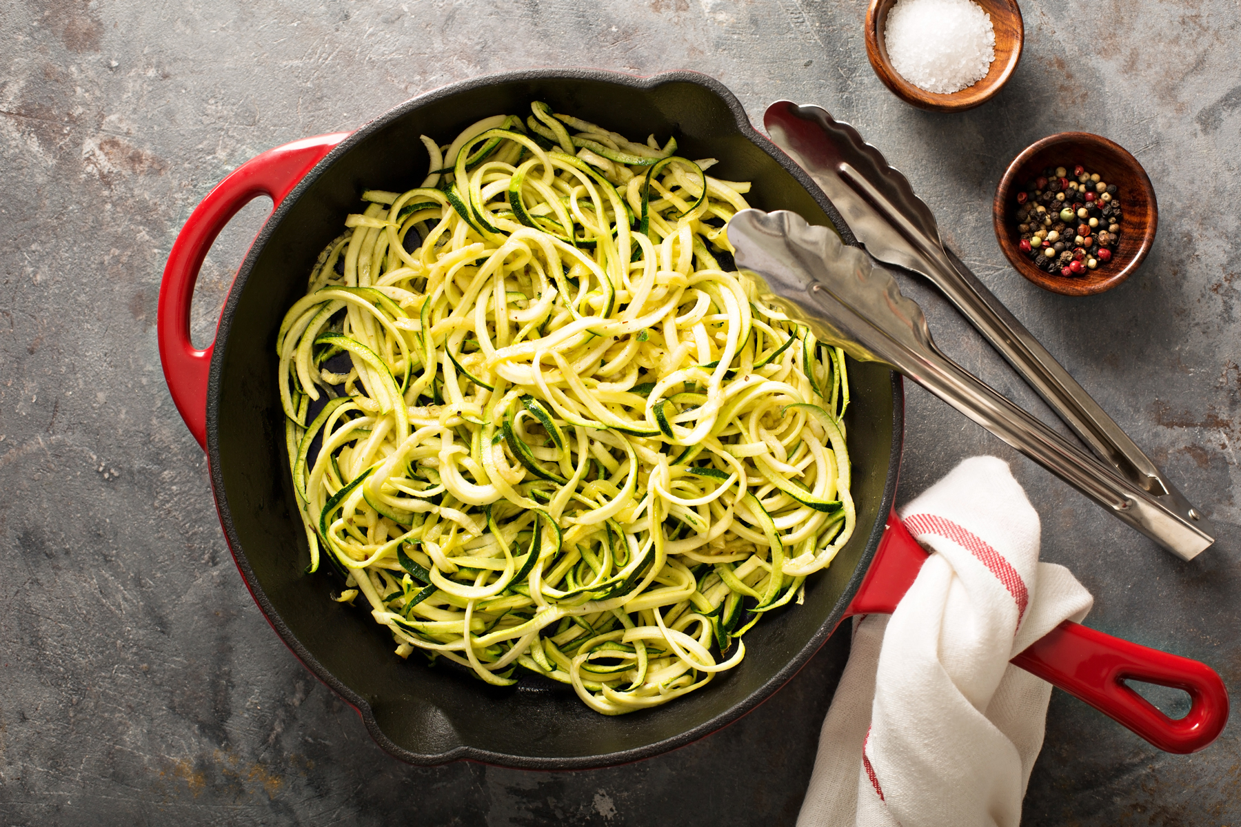 Zucchini Noodle Recipe with Meatballs Grit